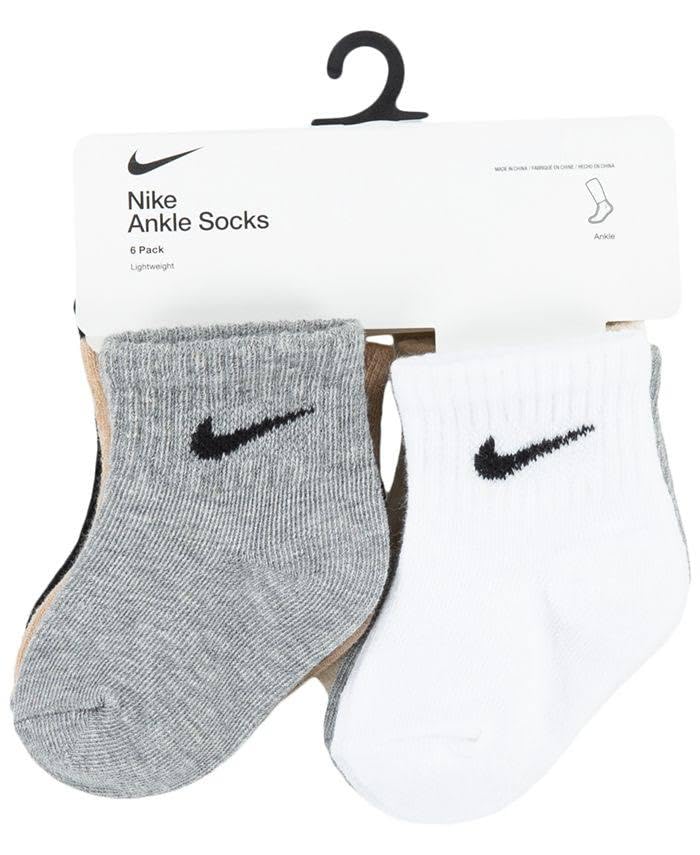 Image of Nike 6 pack lightweight toddler socks