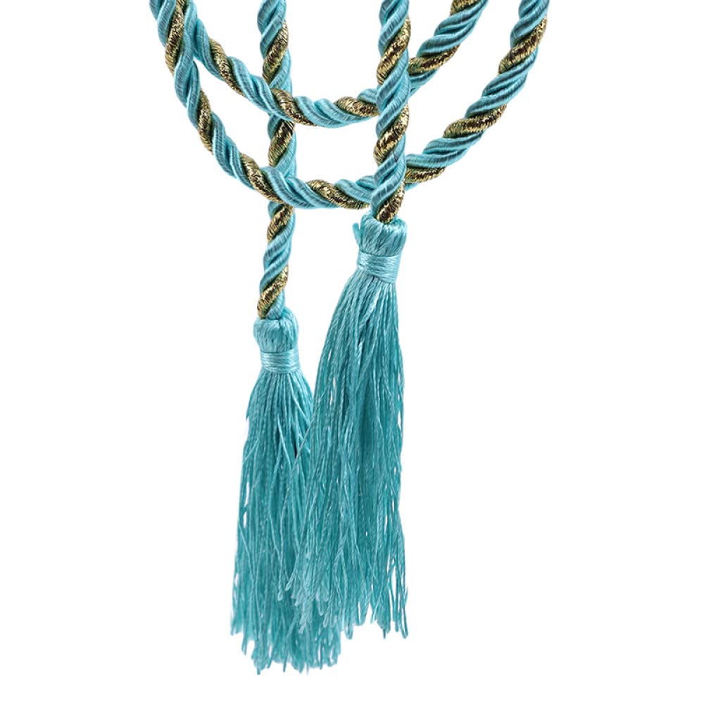 Raffhalter Mit Großer Quaste – Elegante Vorhanghalterung In Salbeigrün/Elfenbein, 76 Cm Breit