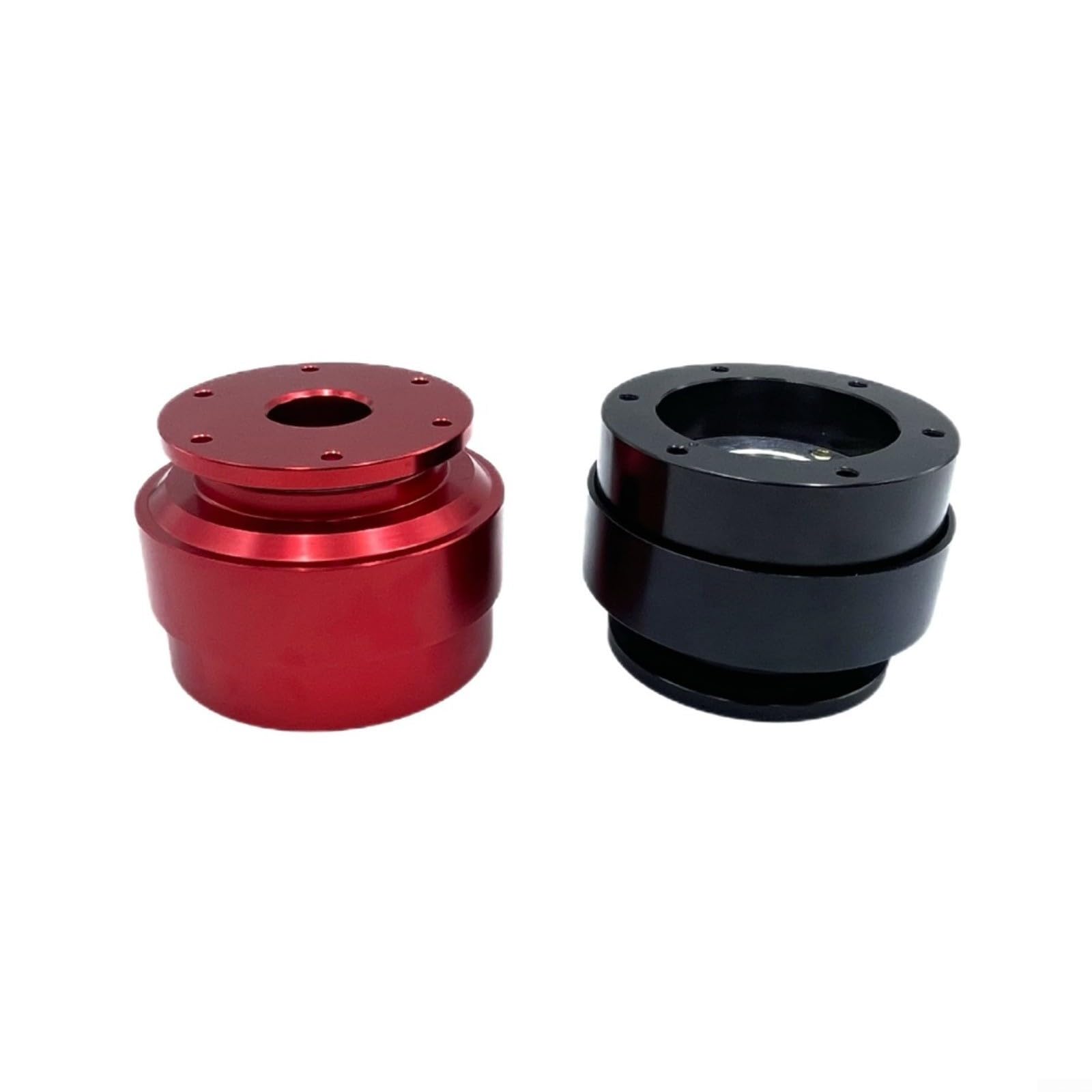 Schnellwechsel-Adapter für Lenkrad Racing Simulator Kompatibel mit für MOZA TURN Direct Drive Basis Aluminiumlegierung Schwarz Rot(Black)