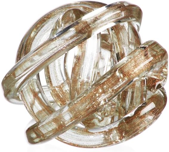 Z Gallerie Home Decor Modern Abstract Gold Handblown Glass