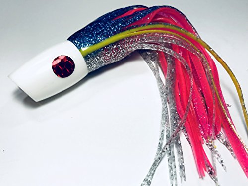 Hawaiian Lures White Kona Slant Saltwater Lure for Marlin Tuna Mahi Wahoo Dolphin