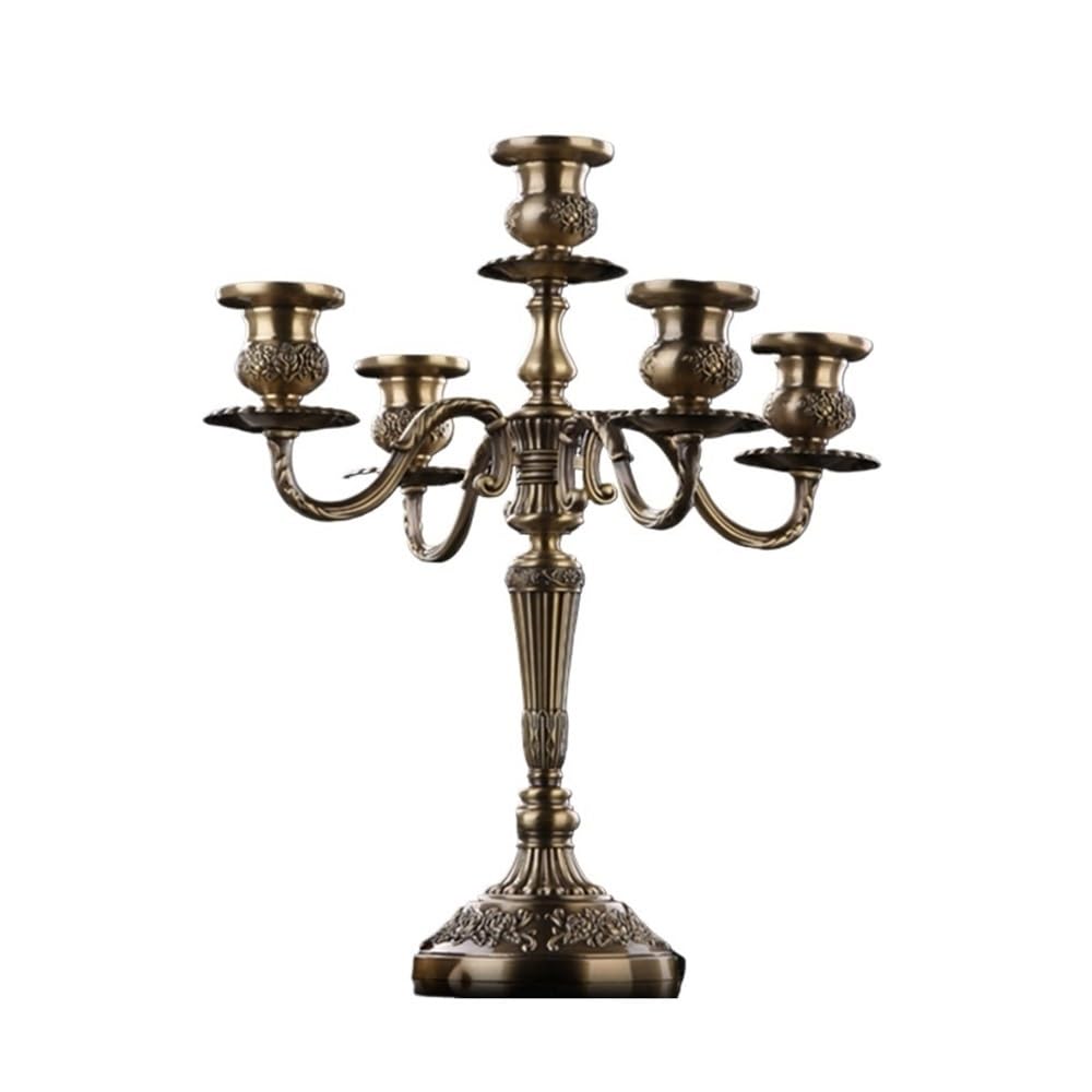 Candlelight Stand Retro Zinc Alloy Candlestick Home Decoration Wedding Candles Dinner Candle Holder Candle Sticks Holder