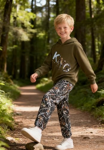 Image of KIDLAGA Toddler Boy Clothes Long Sleeve Hoodie Sweatsuits Tops and Pants Boys Fall Winter Color Block Outfits Set 5-12 Years