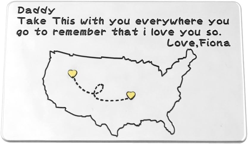 Custom Wallet Insert Card, Alloy Engraved Card, Personalized Wallet Card Insert, Men's Jewelry, Father's Day Gift, Gift for Dad