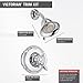 Delta Faucet Victorian 17 Series Dual-Function Shower Trim Kit with 2-Spray Touch-Clean Shower Head, Chrome T17255 (Valve Not Included)