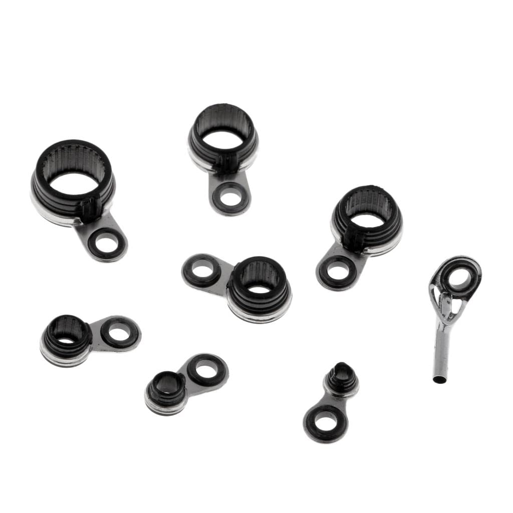 8Pcs Mixed Size Casting Fishing Rod Guides Eye Ring Top Tip Line Ring Rod Repair Kit | Guides, Tips & Ferrules | Rod Building & Repair | Rods | Fishing | Sporting Goods-image-16