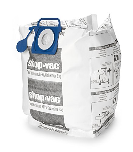Image of Shop-Vac 9021733, Tear Resistant HEPA Collection Bags, Fits 5-10 Gallon Vac Tanks, (2-Pack)
