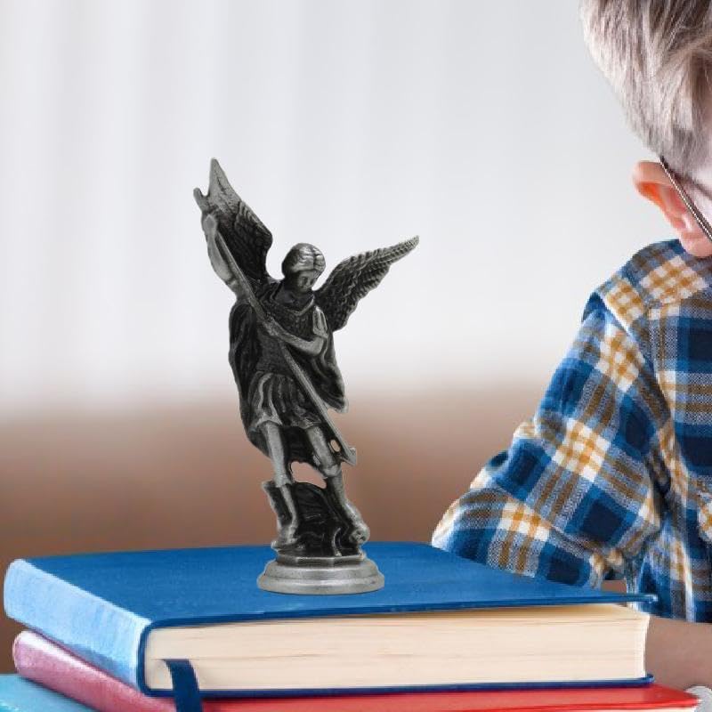 聖ミカエルの金属製像 大天使ミカエル像 聖ミカエルのメダイ