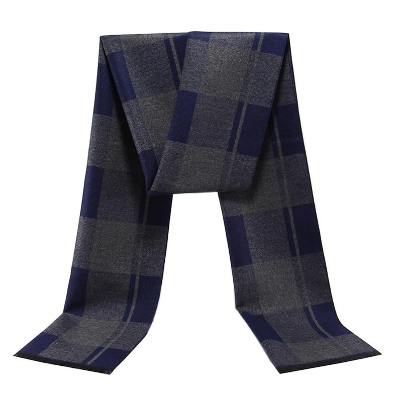 Men's Winter-Plaid-Tartan-Scarf – Warm Ultra-Soft-Scarf with Tassels Cold-Weather-Wrap-image-39
