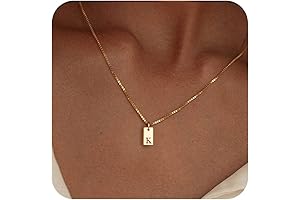 Unique 14K Gold Plated Initial Necklaces for Women - Engrave Your Style...