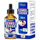 Kennel Cough Treatment for Dogs & Cats – Dog Cough Suppressant Helps with Allergies, Runny Nose, Sneezing – for All Breeds & Sizes – Mullein Leaf and Calendula – 2 Oz