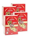 Etto Pasta- Organic Radiatori Pasta- Single Ingredient- Non-GMO Pasta- Vegan, Vegetarian, Organic Pasta. Protein-rich, All Natural- Durum Wheat Semolina Gourmet Pasta. Small Batch Crafted Pasta. Proudly Made in California- 4 Boxes (4 Pounds)