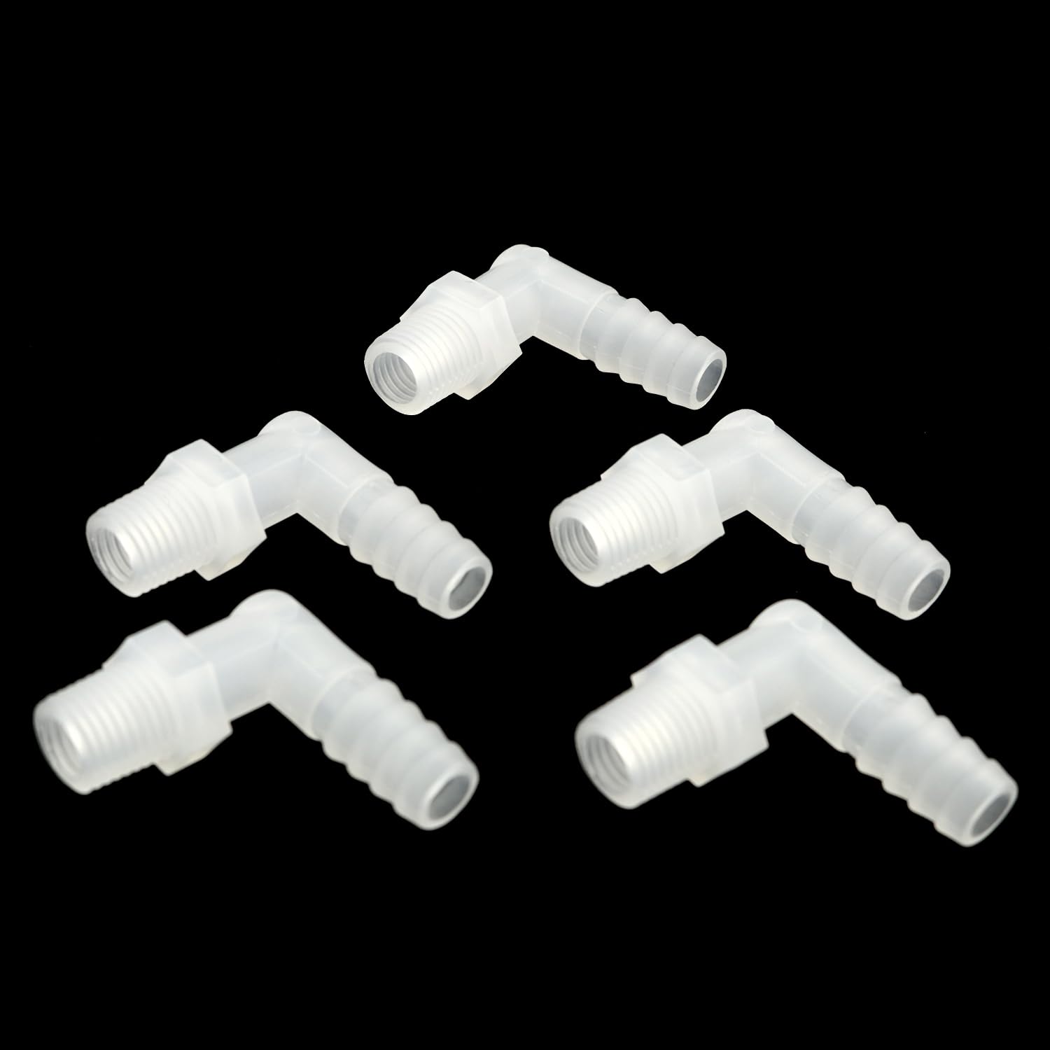 ZZHXSM 5pcs Hose Barb Fitting Elbow 3/8