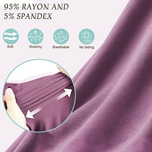 Owlowla Newborn Swaddle Set Stretch Wrap Swaddle Receiving Blanket For Baby Boy Girl(Mauve) #TOP1