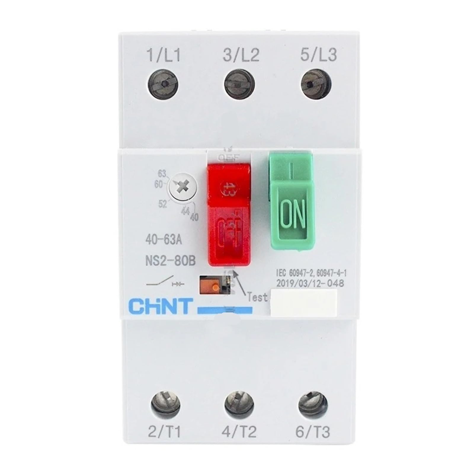 Disjoncteur moteur triphasé NS2 ajustable pour protection contre surcharges - 4