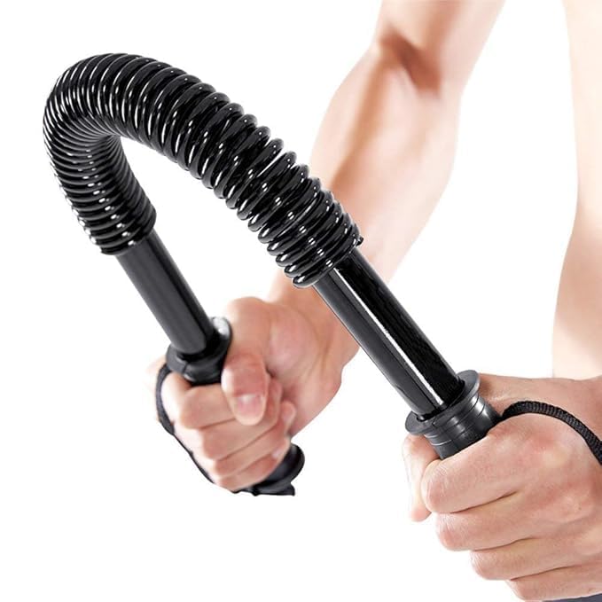 20KG Power Twister Bar Chest Expander Heavy Duty Spring Arm Exerciser for Chest, Arms & Shoulder Workout Upper Body Strength Training Equipment for Home Gym-picture-12