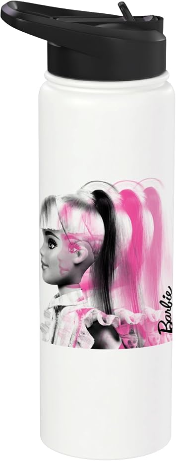 Barbie - Barbie Pink Profile Stainless Steel Insulated Water Bottle