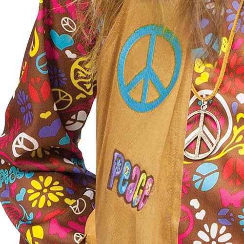 Disfraz Hippie Peace & Love para Niños miniatura 3