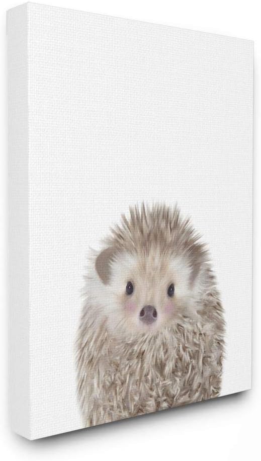 The Kids Room by Stupell Baby Hedgehog Animal Kids Painting Canvas Wall Art, 16 x 20, Multi-Color