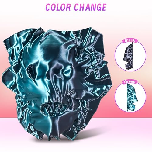 Image of ERYONE Silk Filament PLA+ 1.75mm Shiny 3D Printer Filament, Multicolor PLA 2 in 1, 1kg (2.2LBS) /Spool, HS Silk Dual Color Emerald Green & Black