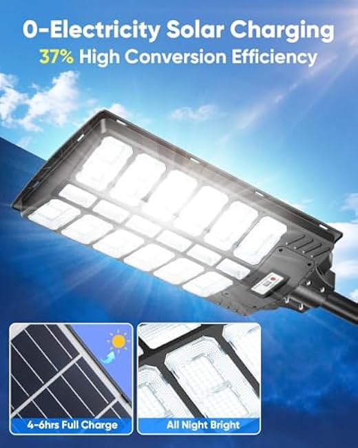 5000W Solar Street Lights Commercial Parking Lot Lights Solar Security Flood