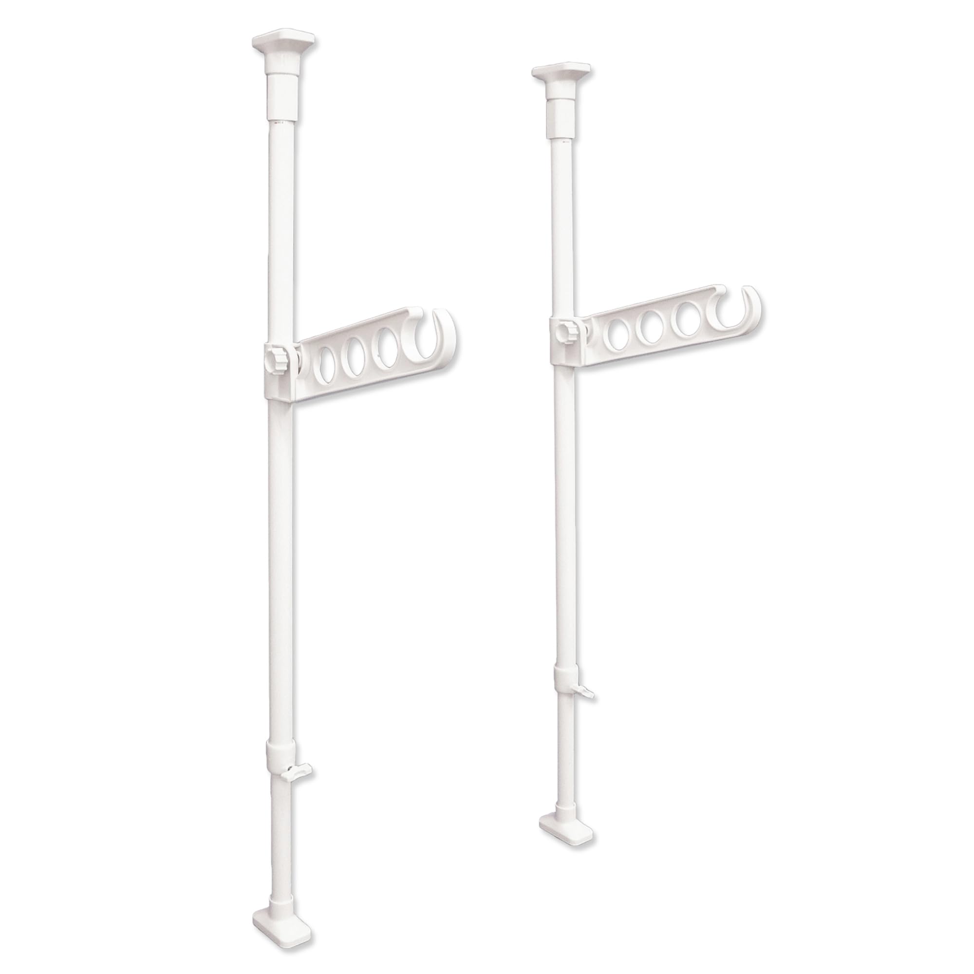 HEIAN SHINDO 室内物干し 竿受け 窓用 ホワイト 耐荷重10kg 高さ85~128cm TMH-41 平安伸銅工業