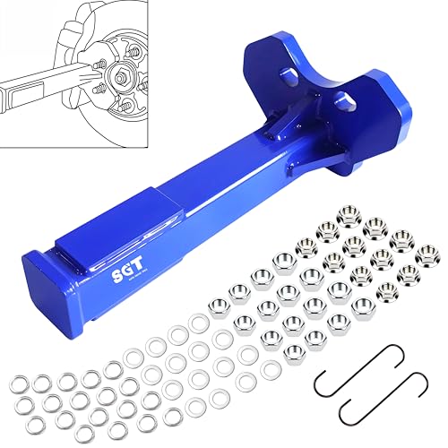 SGT Wheel Bearing Hub Removal Tool Kit,Universal Wheel Hub Removal Tool for Axle Bolted Hubs,Compatible with 5,6 and 8 Lug Hubs, Wheel Hub Buster Tool with Nuts and Hooks