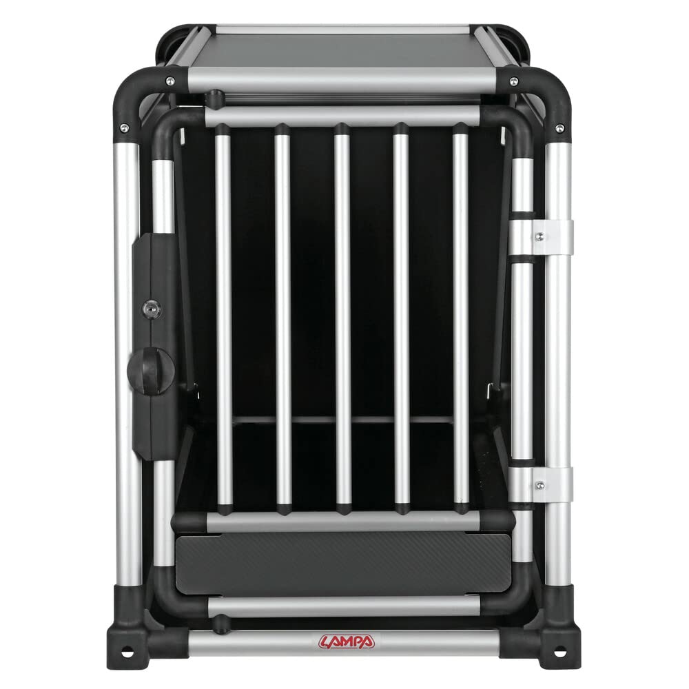 LAMPA 60508 Transportbox Tiertransportbox Kofferraum 90cm 55cm 66cm Aluminium Stoff