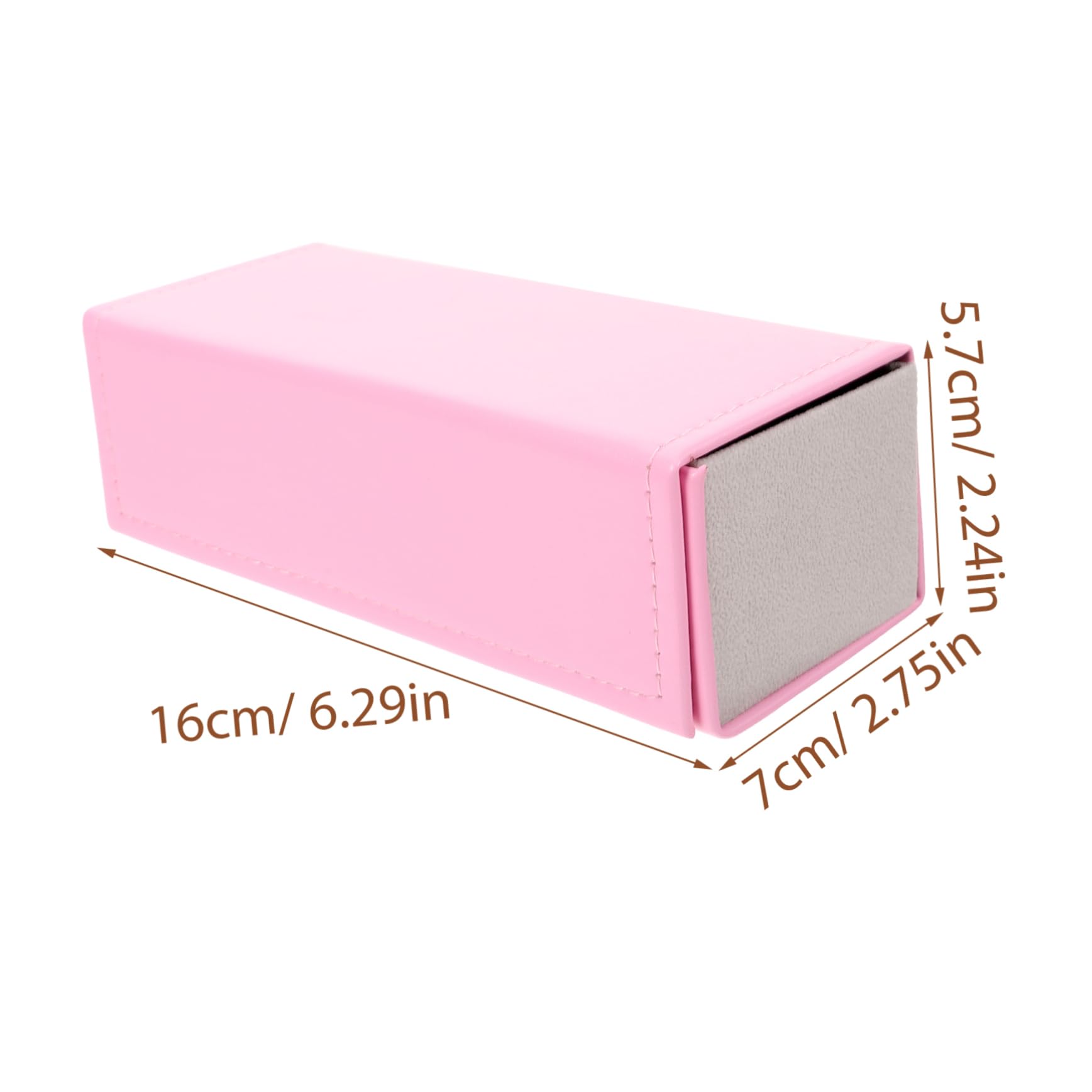 BESPORTBLE 1Pc Foldable Glasses Storage Box Portable Spectacle Storage Case Durable Leather Glasses Holder Compact Eyewear Organizer for Travel and Daily Use