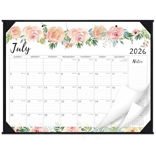 Desk Calendar 2026-2027 - Jul 2026 - Dec 2027 18 Months Large Monthly Desk Calendar 22 x 17 Desk Pad Large Ruled Blocks to-do List & Notes Best Desk/Wall Calendar for Planning or Organizing