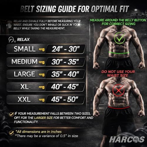 Image of Harcos Leather Weightlifting Gym Belt for Men & Women with Prone Buckle | Back Support Belt for Lifting, Squats, Deadlifts, Powerlifting & Strength Training | Adjustable Waist Workout Gym United states power lifting association & IPL Approved (Brown, XL)