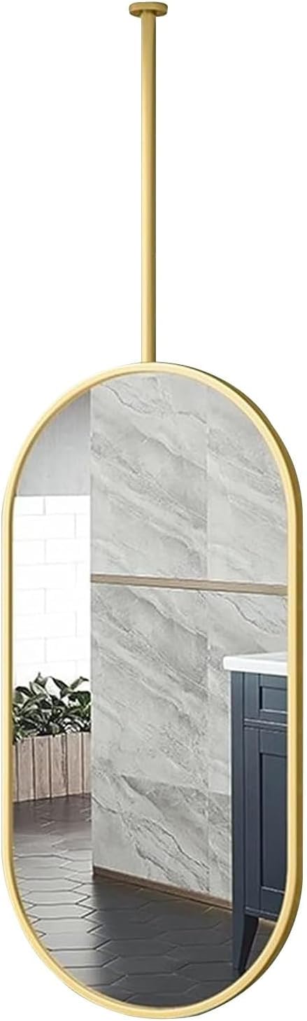 Miroirs de maquillage suspendus dorés pour sublimer votre routine