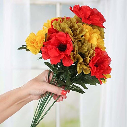 Factory Direct Craft Sunny Yellow and Creamy Orange Lily and Ranunculus Finished Bouquets for Centerpieces, Bridal Bouquets, and Displaying