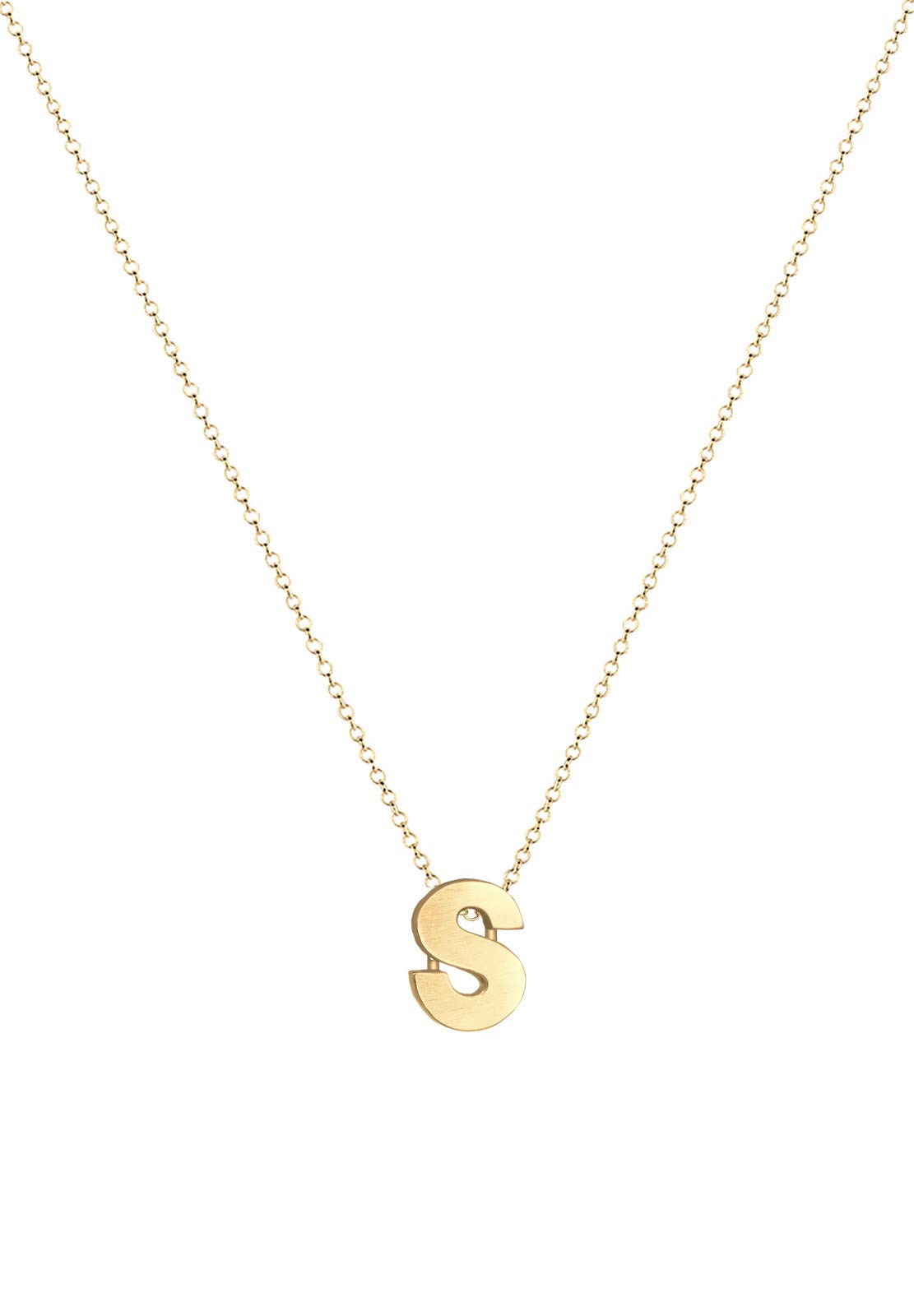 Elli Halskette Damen Buchstabe A Initialen Trend Minimal in 925 Sterling Silber