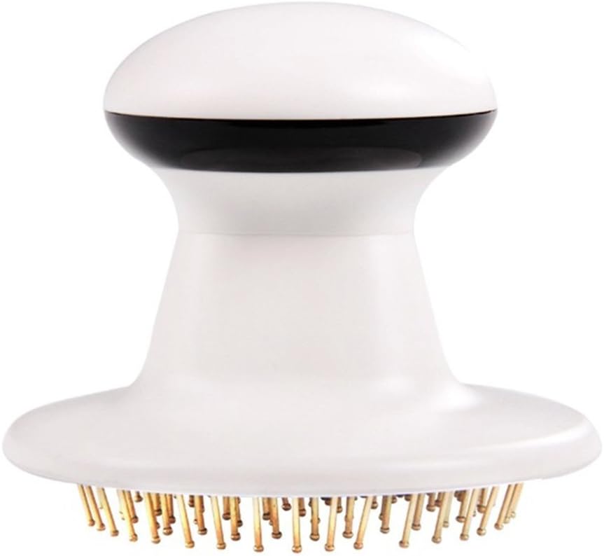 Handheld Electric Head Scalp Deep Percussion Self Massager Battery Operated - 126 Dense Needles - Stress Relief Migraine Headache Healing for Blood Circulation Hair Growth Sleep Insomnia