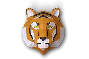 Create Your Own Majestic Tiger Head with This Thrilling Paper Mache Kit