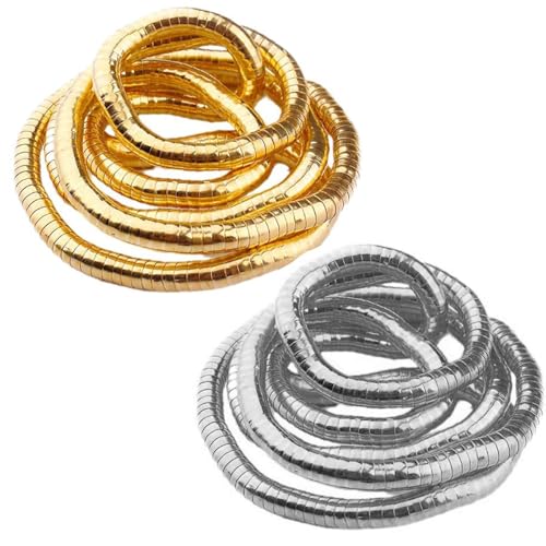 Bendable necklace snake chain versatile infinite loop necklace armband, bracelet and choker