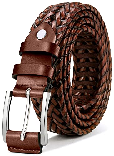 BULLIANT Men's Leather Belt, Reversible Belt, 31 mm for Business Suit and Jeans Belt, One Belt Reversible, Two Colours