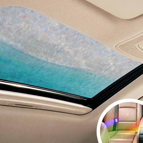 Película de privacidad para ventana teal beige 17.7 x 39.3 miniatura 2