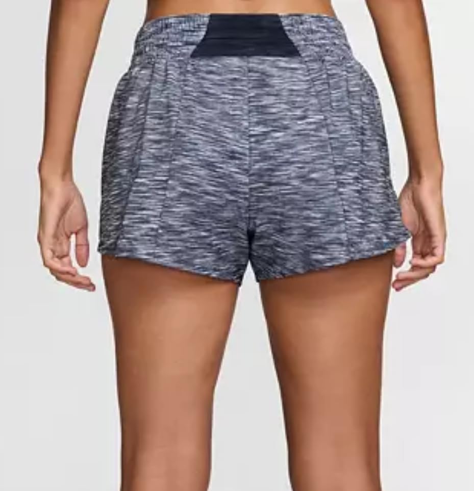Nike Women's One Dri-FIT Mid-Rise 3" Brief-Lined Training Shorts, Black/White - Image 3