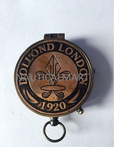 NauticalMart Brass Poem Compass