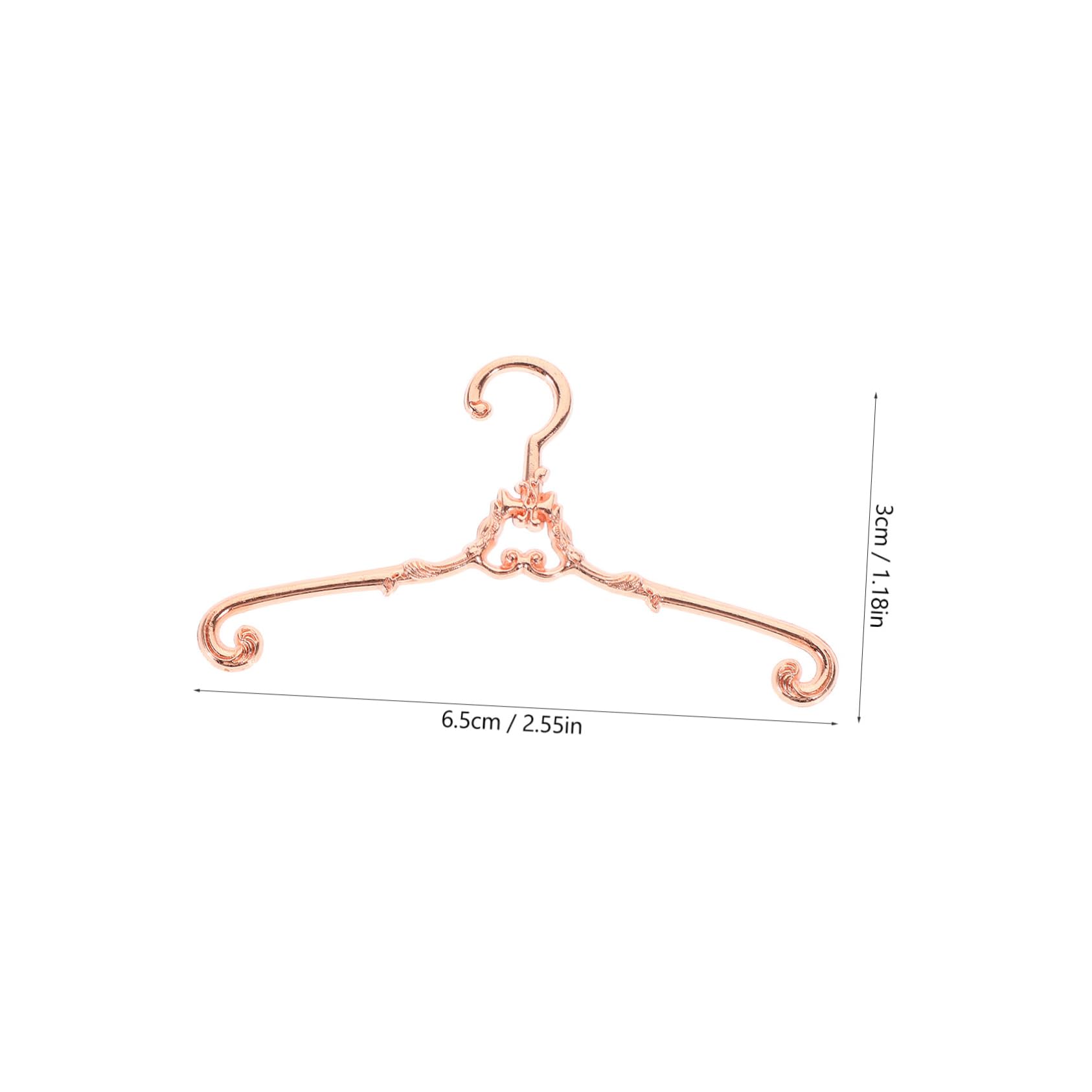 Yardwe 5Pcs Vintage Doll Clothes Hangers Doll Smooth Surface Doll Apparel Hangers for Dolls for Neat Organization