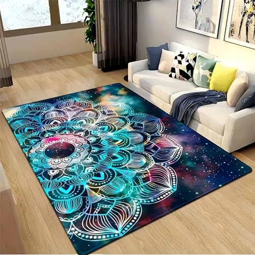 Tapis ciel étoilé doux motif spatial 3D multicolore 40x110cm - 4