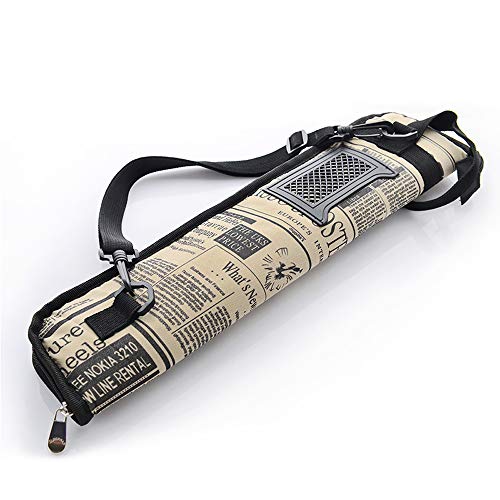 Housse baguette Sac baguette batterie Housse De Transport en Tissu Etanche Durable Noir pour Baguette Batterie Tambour Sac Drum Stick avec Poche Externe Contenir Jusqu'à 10 Baguettes Durable Retro Cover