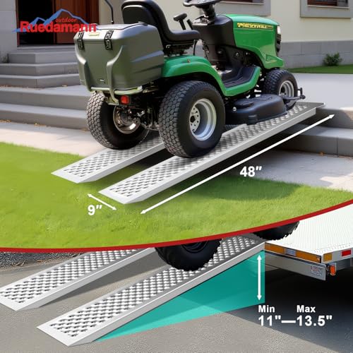 Rampas de aluminio para carga 48" x 9" Ruedamann 880 lbs miniatura 2