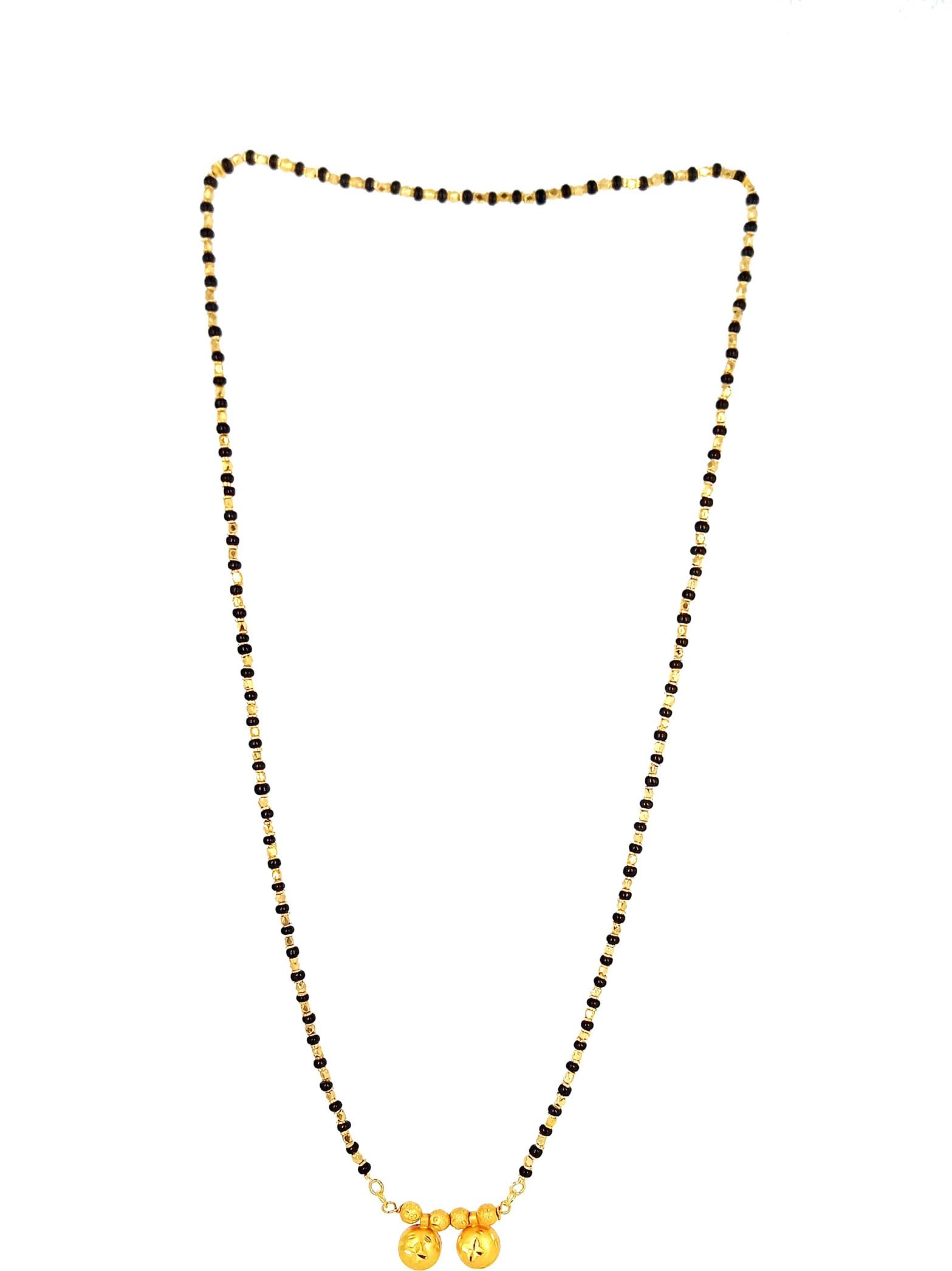 Women gold plated Stylish Mangalsutra chain (HAR-DUBAL VATI MANKA MALA)-picture-10