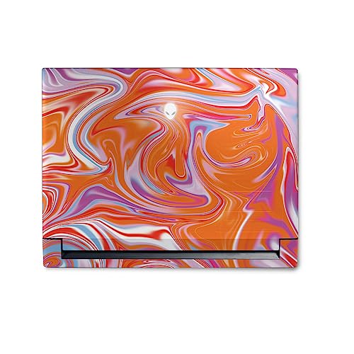 Image of MightySkins Skin Compatible with Alienware M18 R1 (2023) Full Wrap Kit - Orange Swirl | Protective, Durable, and Unique Vinyl Decal wrap Cover | Easy to Apply & Change Styles | Made in The USA