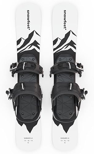 Miniatura 23 de Esquís Cuchillas de nieve Skiblades Esquís cortos Mini esquís para nieve de Snowfeet 25.6 in