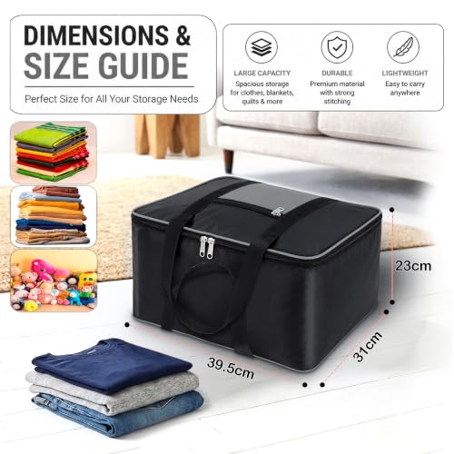 Image of Storite 4 Pack Moisture Proof Medium Polyester Underbed Storage Bag