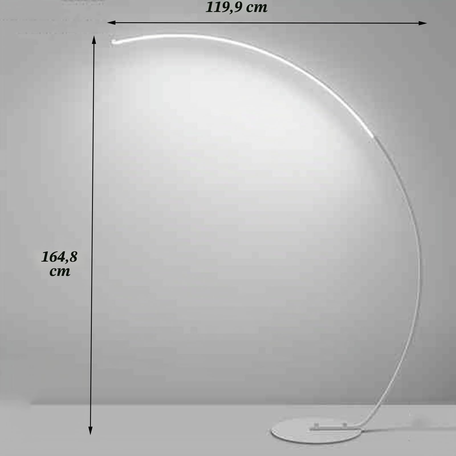 Lampada da terra a LED dimmerabile, lampada da terra ad arco, lampada da terra ad arco per lettura con telecomando, lampada alta moderna, lampada per illuminazione ambientale per soggiorno, ufficio, c